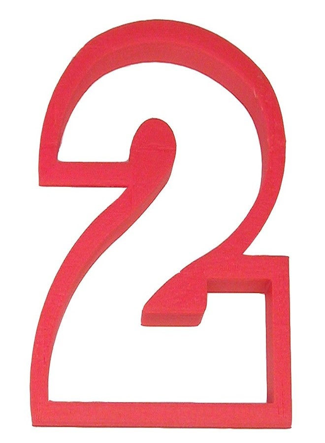 Number Two Cookie Cutter 4 Inch - Made with Food Safe 3D Plastic - Hand Made in the USA